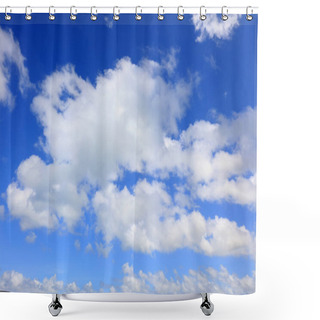 Personality  Blue Sky And Cloud Shower Curtains