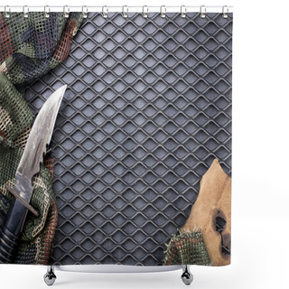 Personality  Military Background Shower Curtains