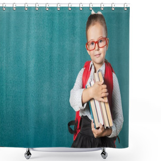 Personality  Cute Little Schoolgirl  Shower Curtains