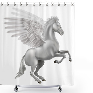 Personality  Pegasus Horse Shower Curtains