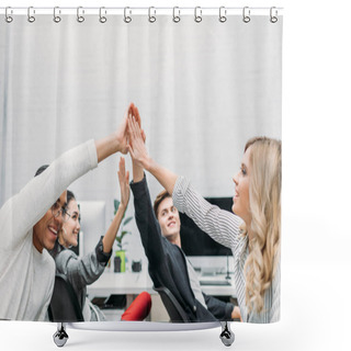 Personality  Teamwork Shower Curtains