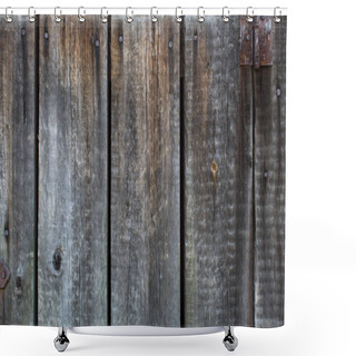 Personality  Wooden Rustic Material Shower Curtains