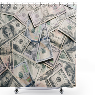 Personality  Dollars Shower Curtains