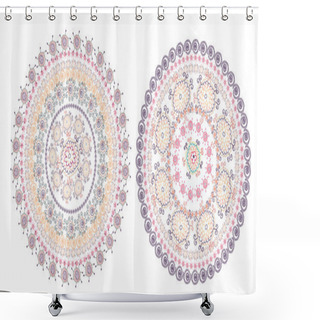Personality  Circle Pattern East Design Shower Curtains