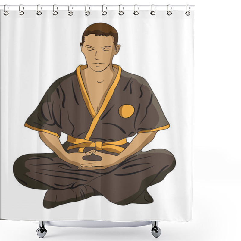 Personality  Martial Arts Master Shower Curtains