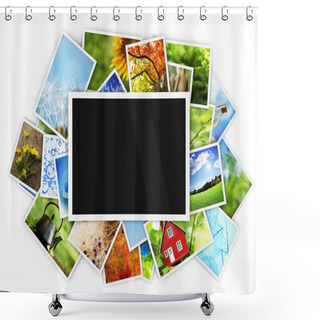 Personality  Blank Photo Shower Curtains