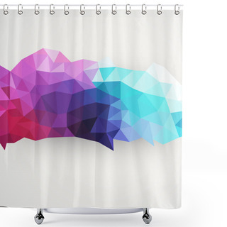 Personality  Triangle Pattern Background, Triangles Background, Illustration Shower Curtains