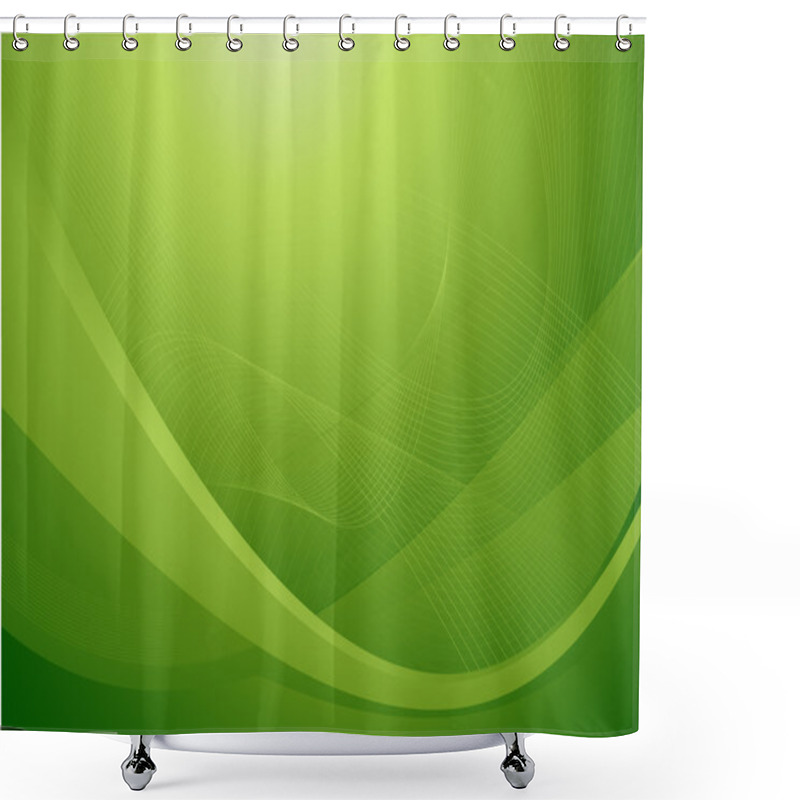 Personality  Green abstract background shower curtains