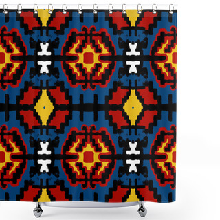 Personality  Native American Geometric Pattern Shower Curtains