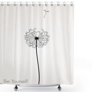 Personality  Dandelion Shower Curtains