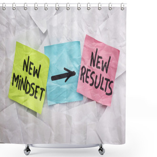 Personality  New Mindset And Results  Shower Curtains