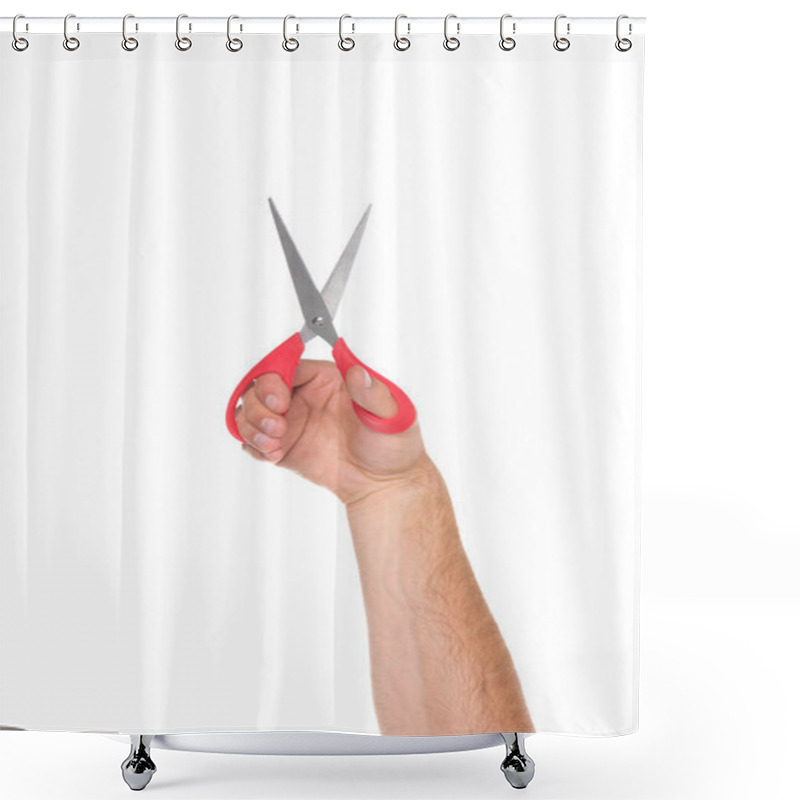 Personality  scissors shower curtains