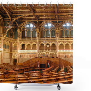 Personality  Assembly Hall Of Hungarian Parliament Building Shower Curtains