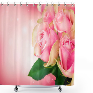 Personality  Rose Flower Art Design.Wedding Card Shower Curtains