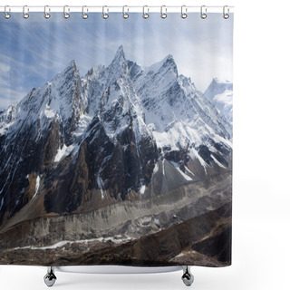 Personality  Nepal. Mountain Manaslu Vicinities Shower Curtains