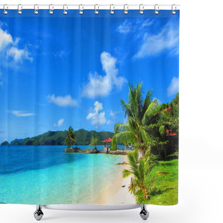 Personality  Free Beach Shower Curtains