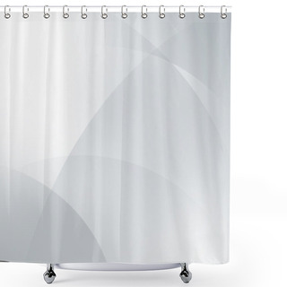 Personality  Silver Gray Background Shower Curtains