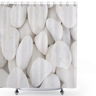 Personality  White Stones Shower Curtains