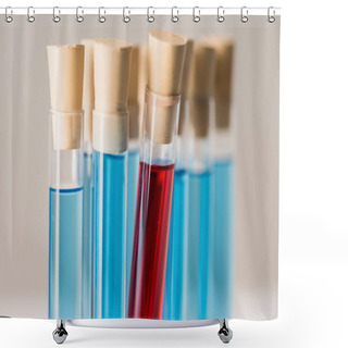Personality  Test Tubes Shower Curtains