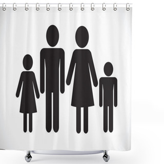 Personality  Man People Thinking Talking Conversation Icon Symbol Sign Pictog Shower Curtains