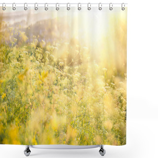 Personality  Beautiful Rural Landscape Shower Curtains