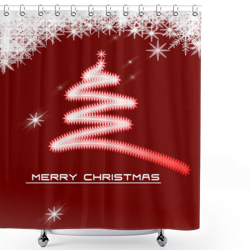Personality  Christmas Background With Ornaments Shower Curtains