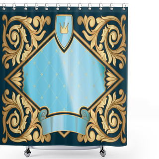Personality  Luxury Vintage Ornate Background Shower Curtains