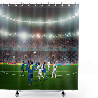 Personality  Soccer Ball  Shower Curtains