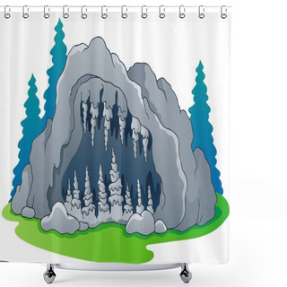 Personality  Cave Theme Image 1 Shower Curtains