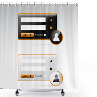 Personality  User Login -   Vector Illustration   Shower Curtains