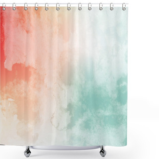 Personality  Colorful Watercolor  Background Shower Curtains