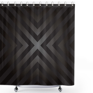 Personality  X Hazard Stripes Shower Curtains