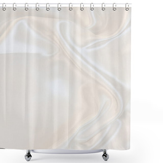 Personality  Smooth Elegant White Silk As Wedding Background Shower Curtains