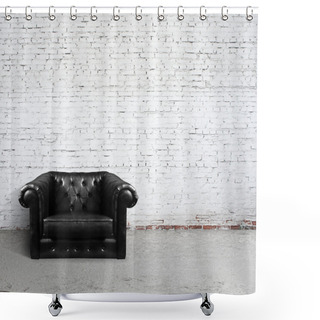 Personality  Leather Sofa Shower Curtains