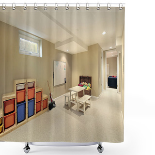 Personality  Lower Level Basement Shower Curtains