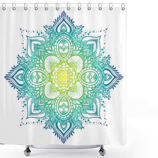 Personality  Mandala Colorful Ornament Shower Curtains