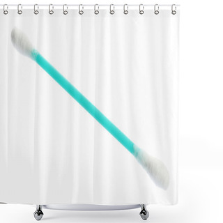 Personality  New Clean Cotton Swab On White Background Shower Curtains