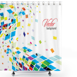 Personality  Abstract Mosaic Composition Shower Curtains