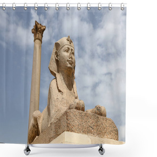 Personality  Pompey Pillar In Alexandria, Egypt Shower Curtains