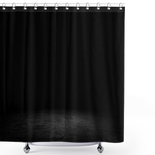 Personality  Image Of Dark Concrete Floor Shower Curtains