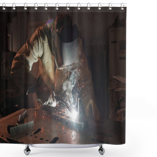 Personality  Welder Shower Curtains