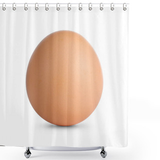 Personality  Egg With Clipping Path Shower Curtains