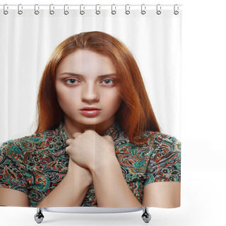 Personality  Young Teenage Girl Shower Curtains