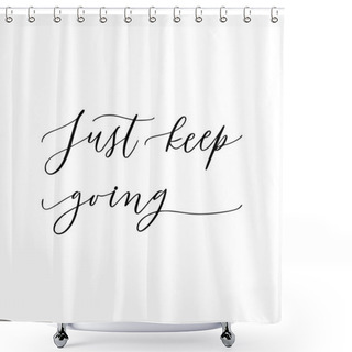 Personality  Hand Drawn Vector Lettering. Shower Curtains