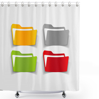 Personality  Design Element: Folder Shower Curtains