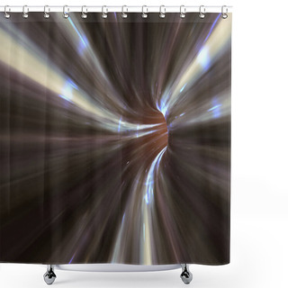 Personality  Warp Tunnel In Space Shower Curtains