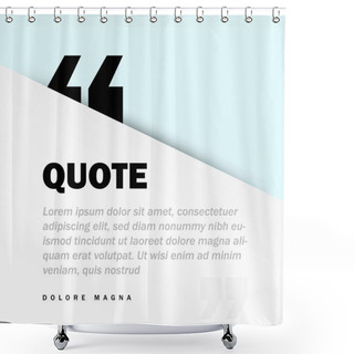 Personality  Square Motivation Quote Template Vector Background With Realistic Soft Shadows In Material Design. Good For Inspirational Text, Quotes Etc. Horizontal Layout. Shower Curtains