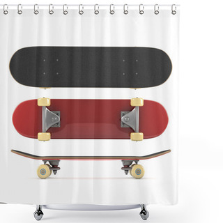 Personality  Skateboard Shower Curtains