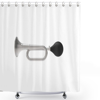 Personality  3D Rendering Of A Air Horn Isolated On White Background Shower Curtains