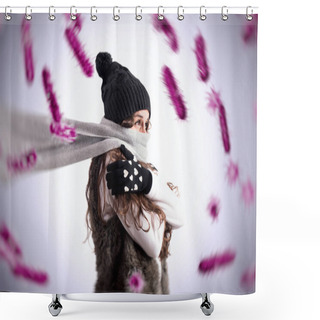 Personality  Defend Against The Flu And Cold That Are Infected By Viruses Shower Curtains